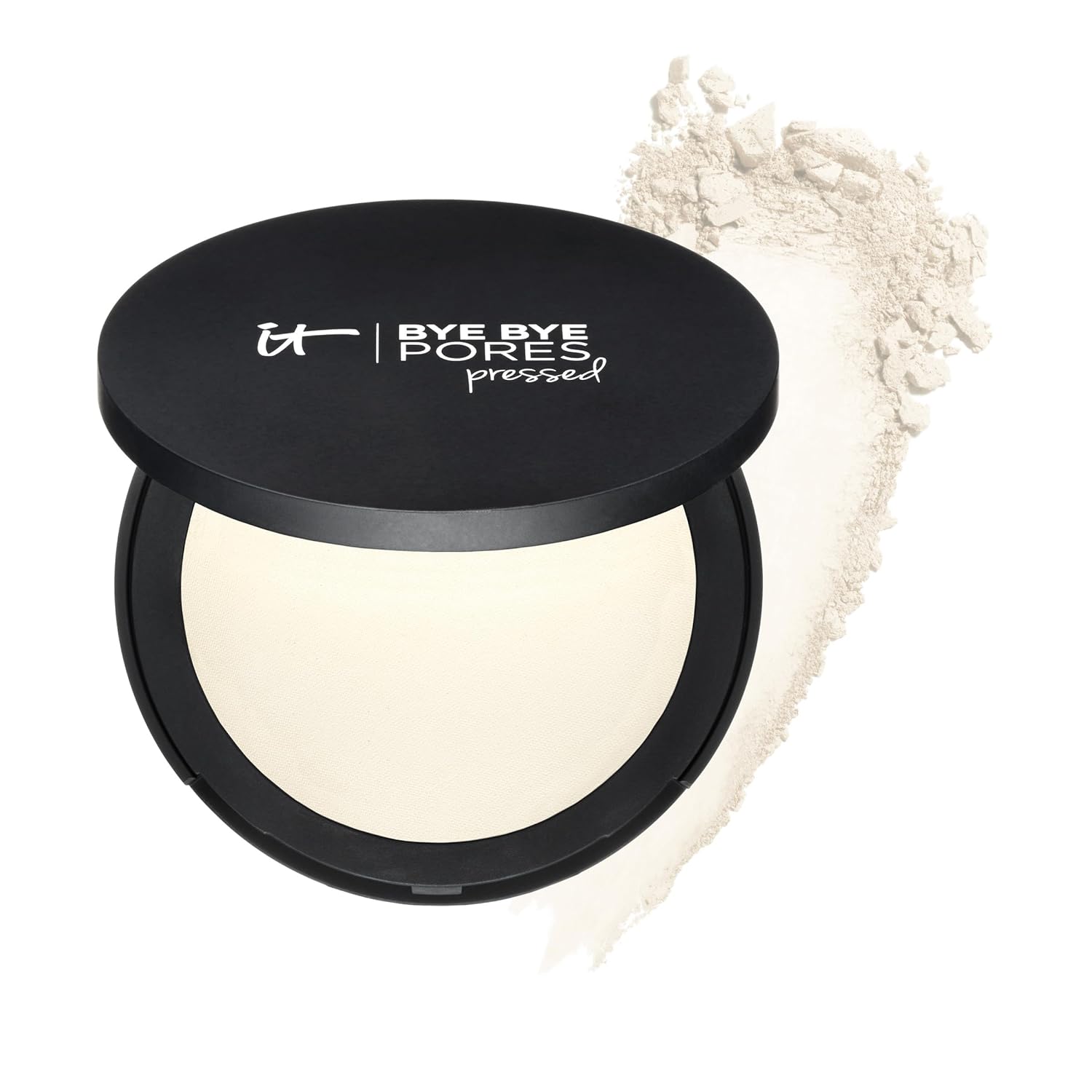 Bye Bye Pores Pressed Finishing Powder - Universal Shades - Contains Anti-Aging Peptides, Hydrolyzed Collagen & Antioxidants - 0.31 oz