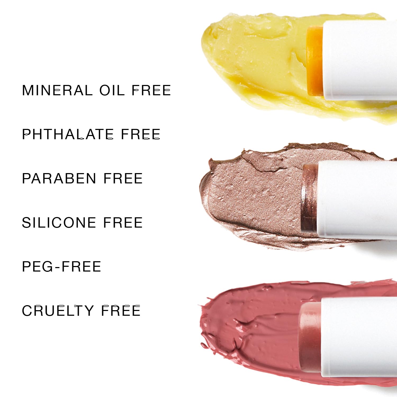 Rose Nude 3 Pack Cream Blush Makeup - Rose Nude Blush Stick, Highlighter Stick & Moisturizer for Cheeks, Eyes & Lips - Boom Sticks by Cindy Joseph for Older Women